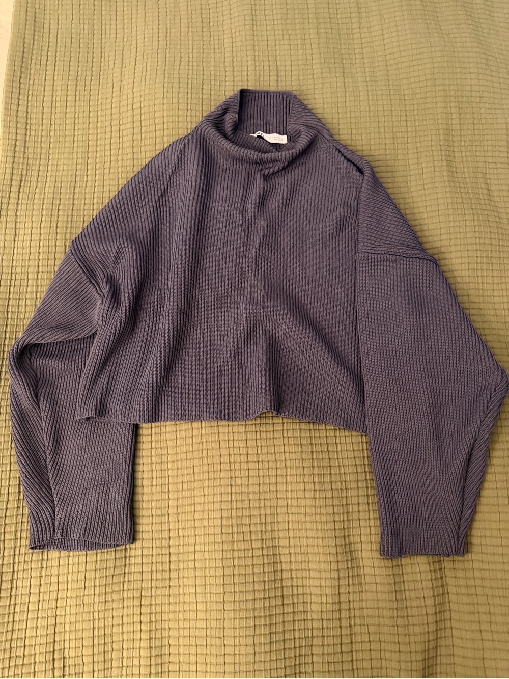 Zara ribbed knit turtleneck sweater